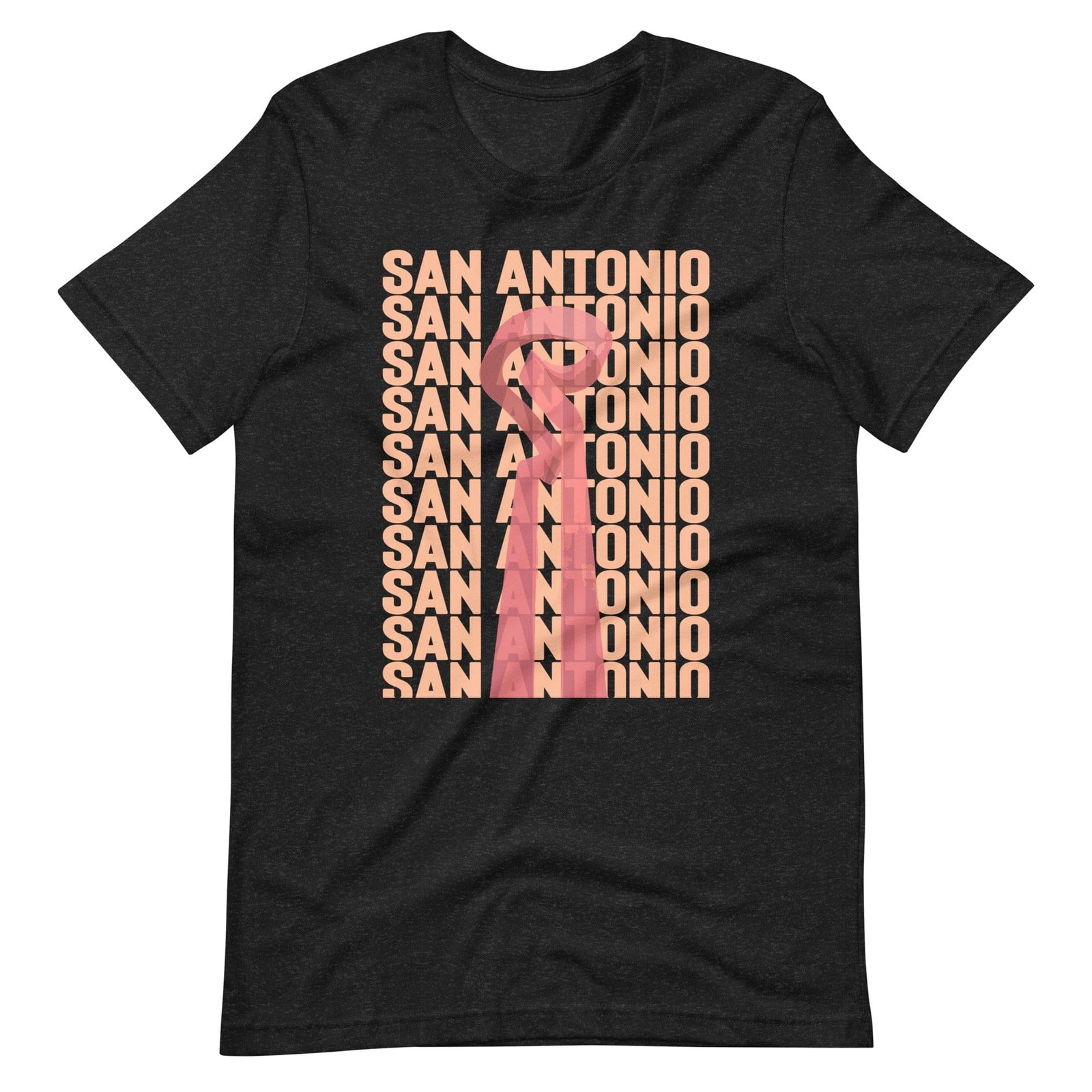 City Shirt Co San Antonio Repeat T-Shirt Black Heather / XS