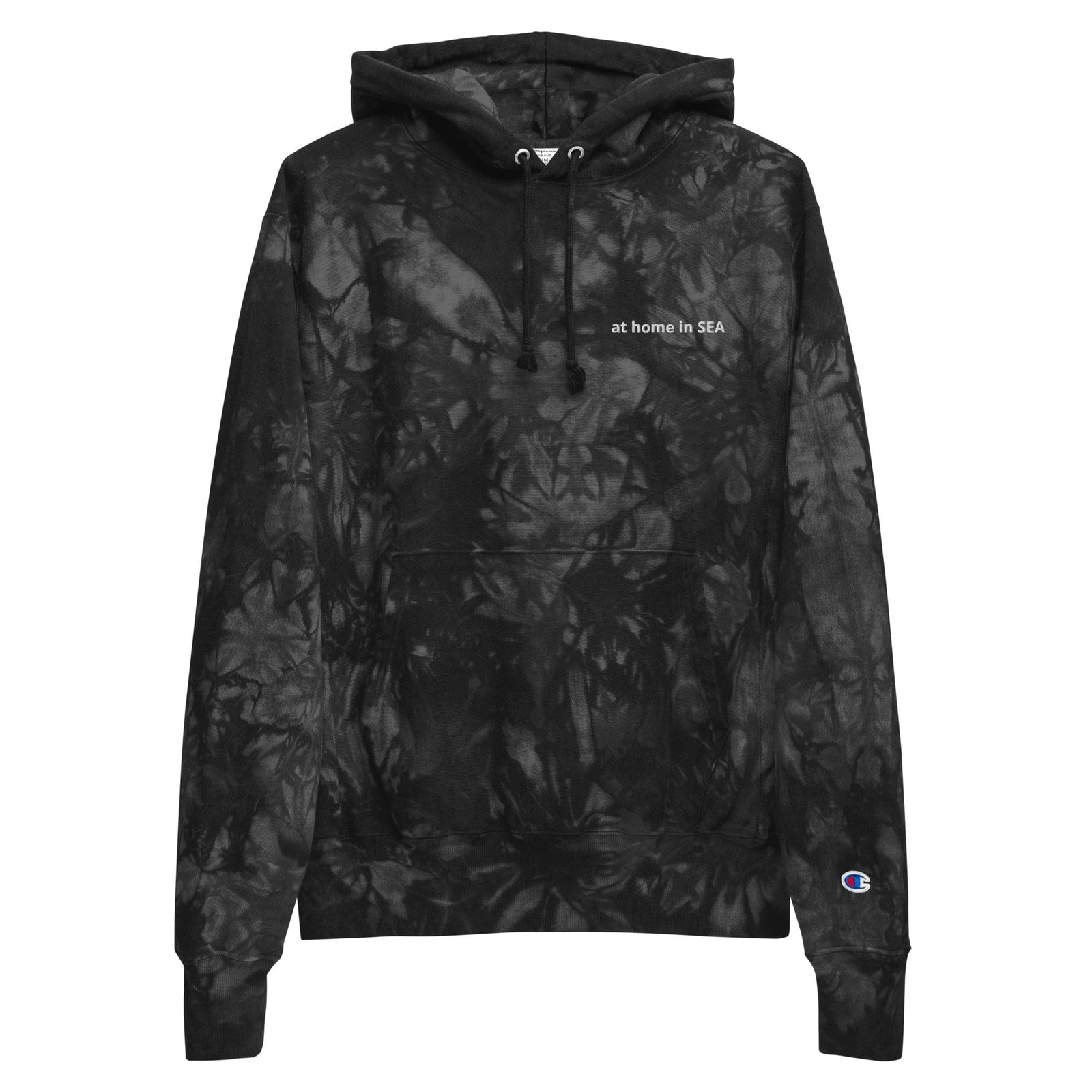 City Shirt Co at home in sea™ tie-dye Black / S