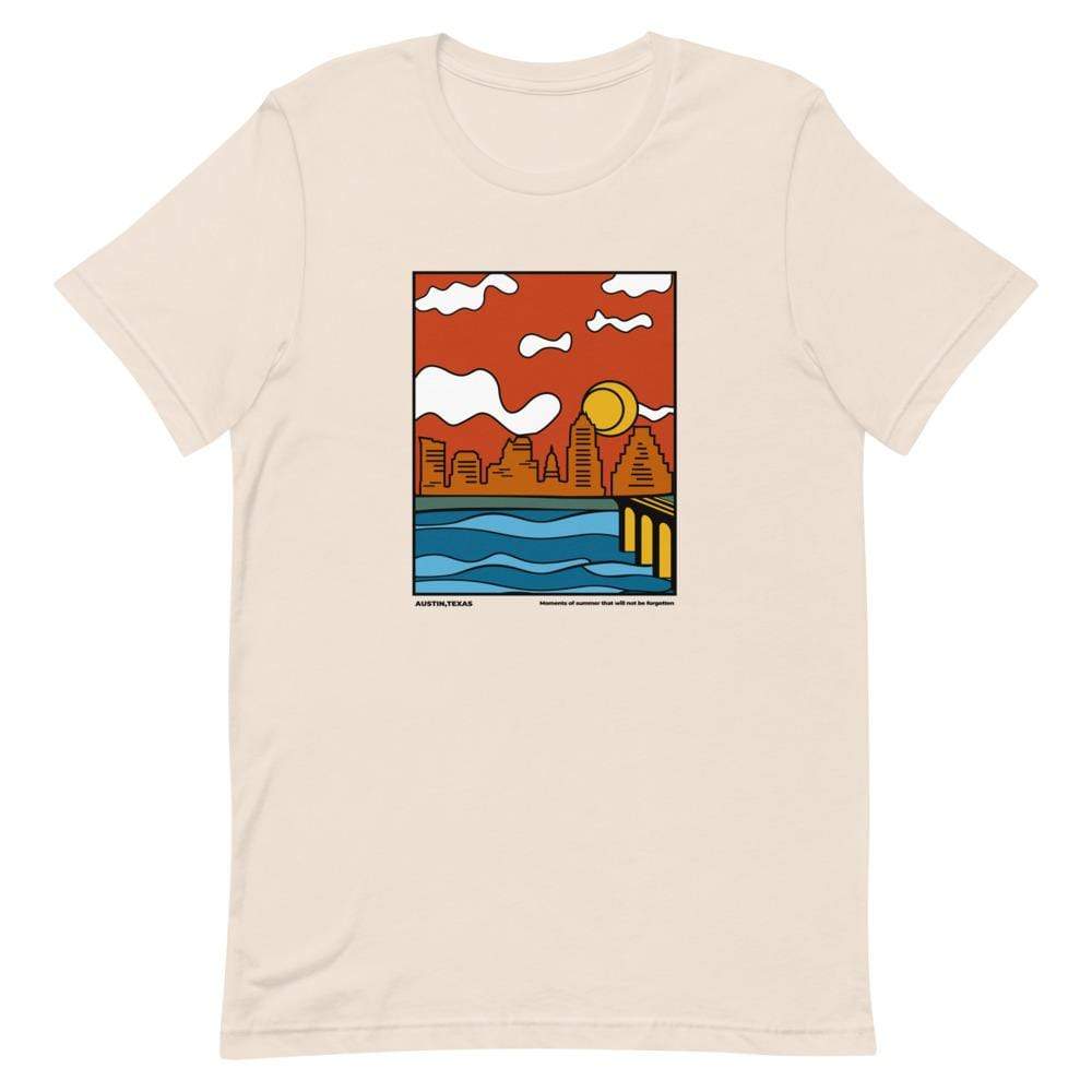 City Shirt Co Austin Moments of Summer T-Shirt Soft Cream / S