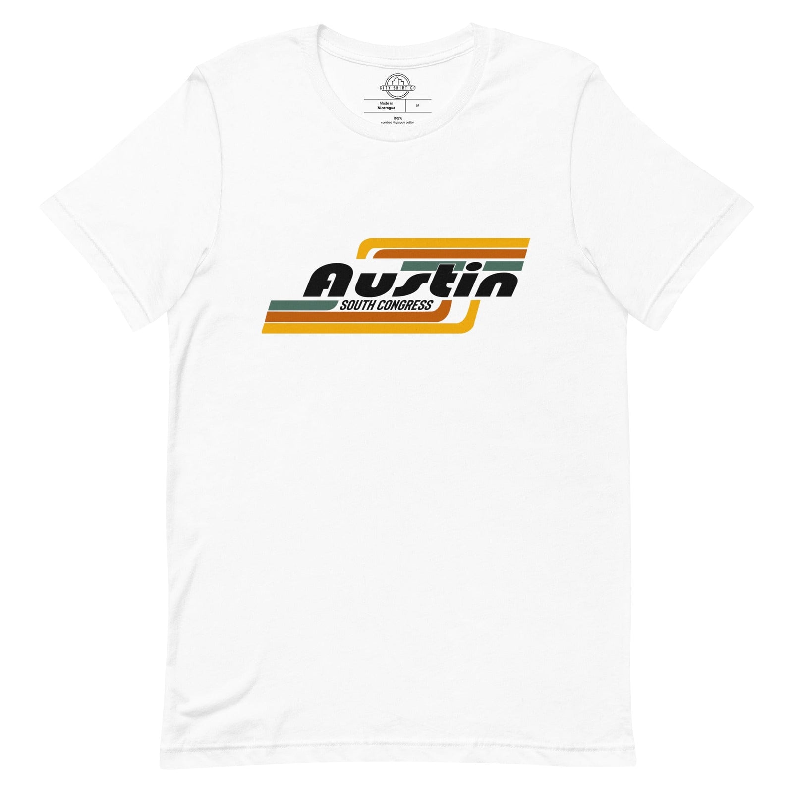 City Shirt Co Austin | South Congress Neighborhood T Shirt White / XS