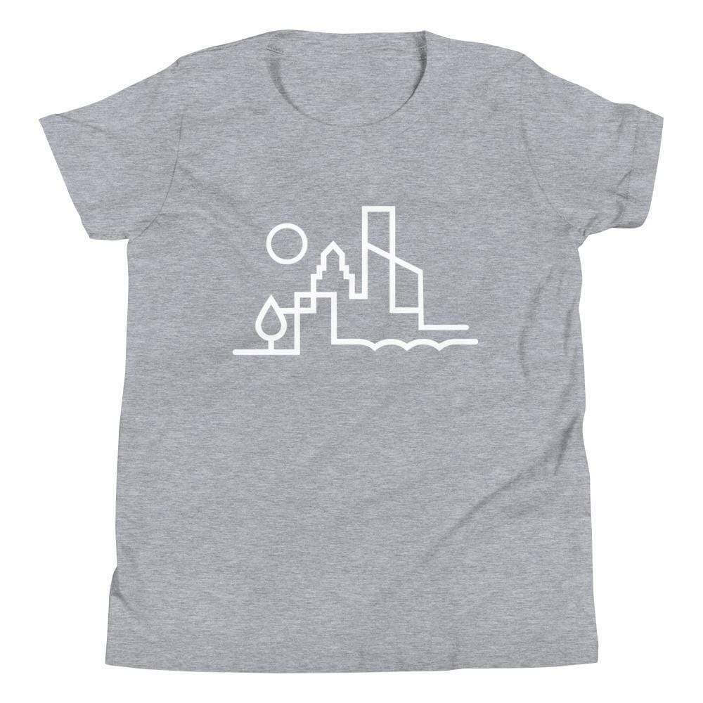 City Shirt Co Austin Urban Dweller Youth T-Shirt Athletic Heather / S Austin Urban Dweller Youth T-Shirt | City Shirt Co