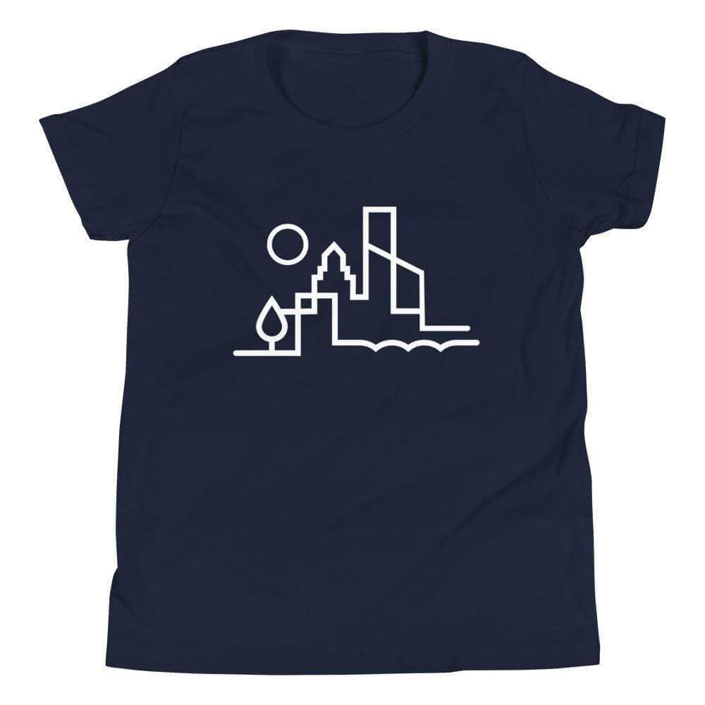 City Shirt Co Austin Urban Dweller Youth T-Shirt Navy / S Austin Urban Dweller Youth T-Shirt | City Shirt Co