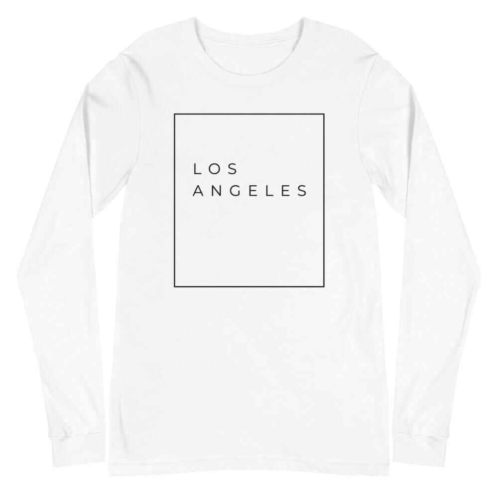 City Shirt Co LA Essential Long Sleeve T-Shirt White / XS