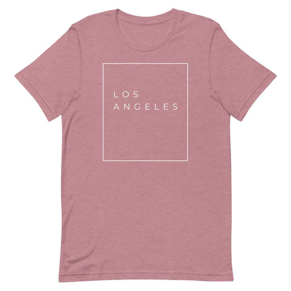 City Shirt Co LA Essential T-Shirt Heather Orchid / S