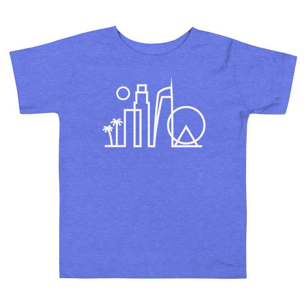 City Shirt Co LA Urban Dweller Toddler T-Shirt Heather Columbia Blue / 2T LA Toddler T-Shirt