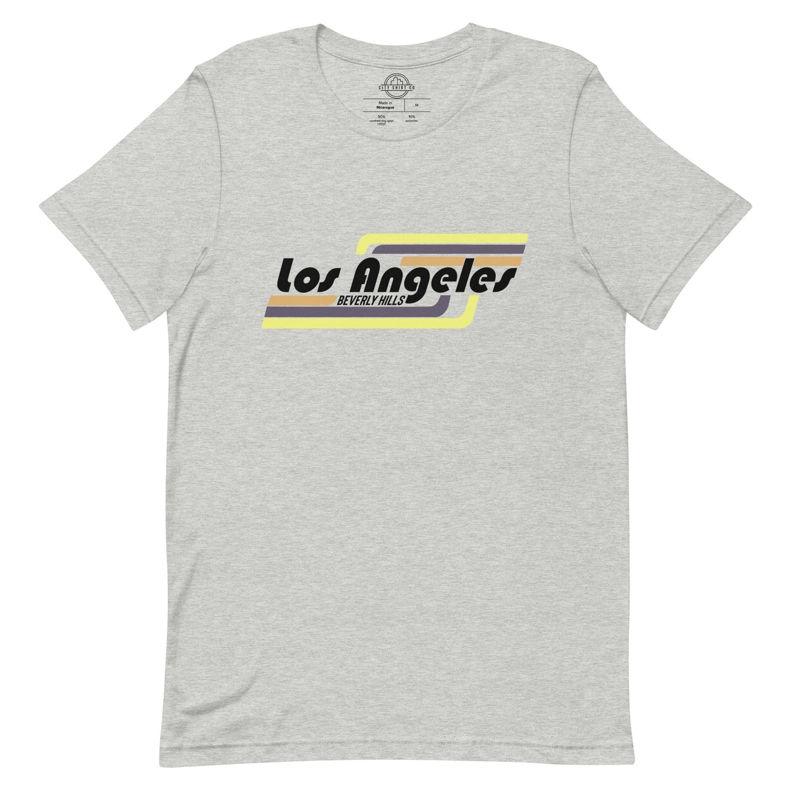 City Shirt Co Los Angeles | Beverly Hills Neighborhood T Shirt Athletic Heather / XS