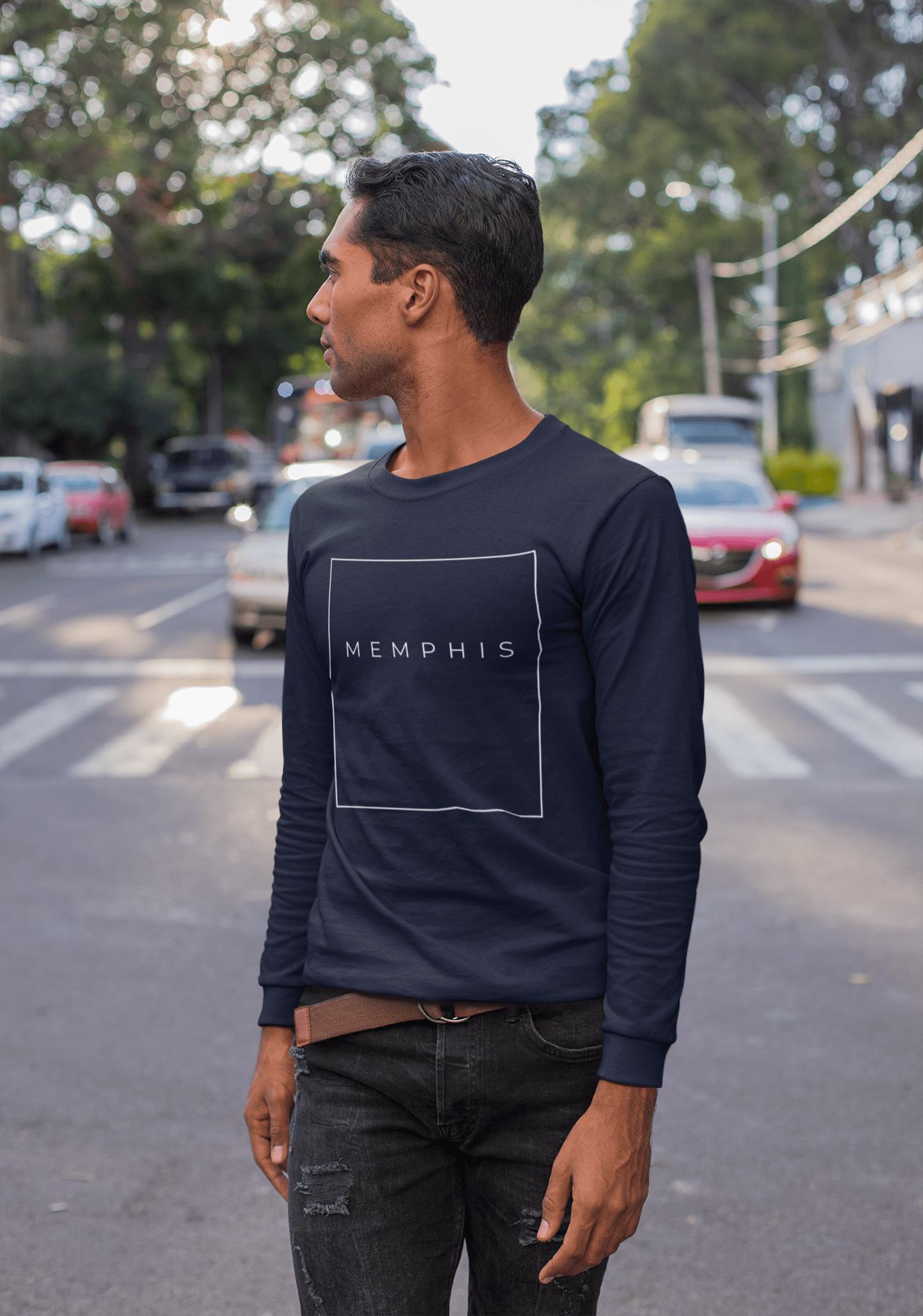 City Shirt Co Memphis Essential Long Sleeve T-Shirt Memphis Essential Long Sleeve T-Shirt | City Shirt Co