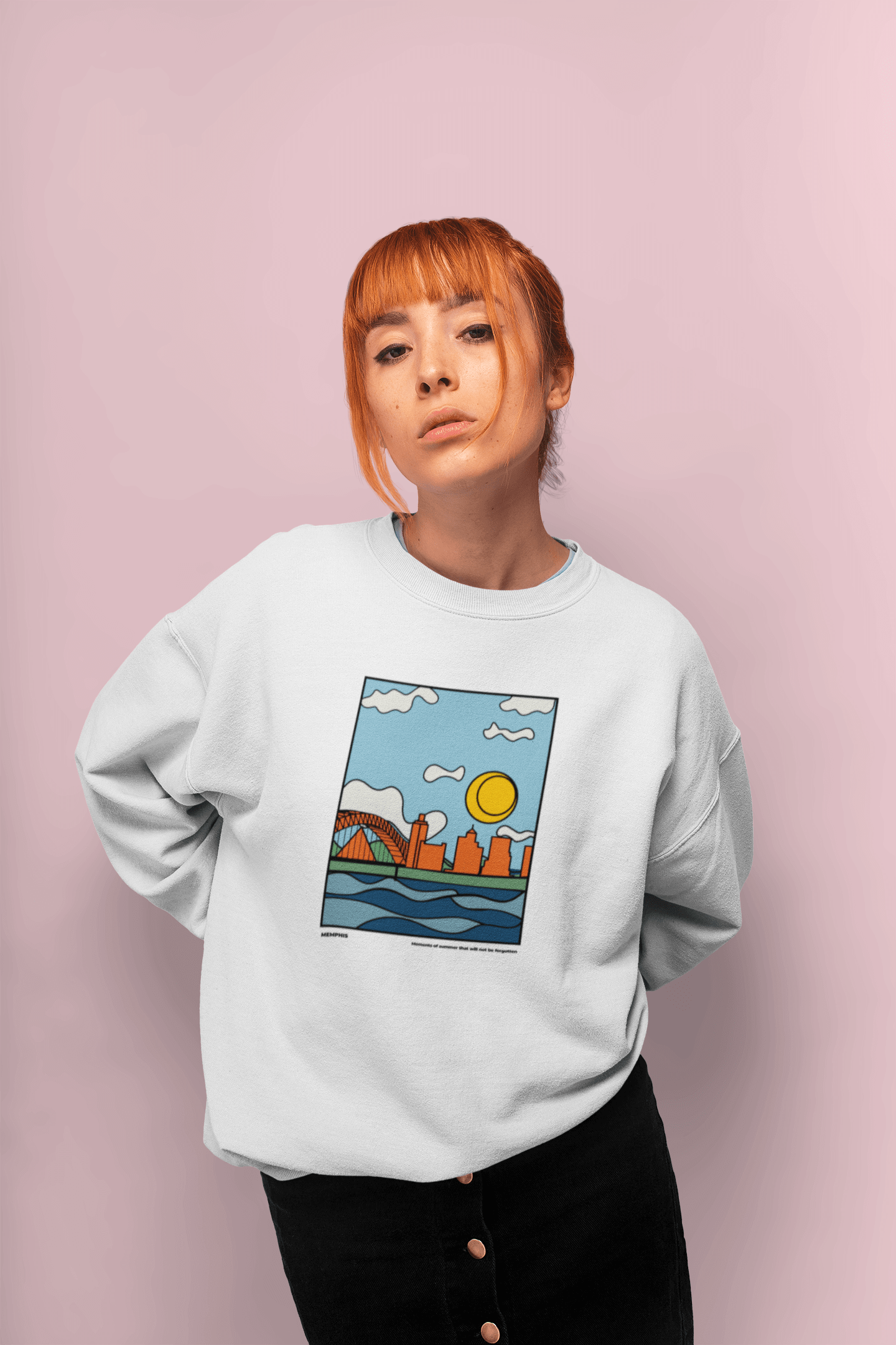 City Shirt Co Memphis Moments of Summer Sweatshirt