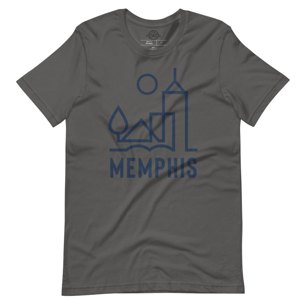 City Shirt Co Memphis Urban Dweller Tee Asphalt / S