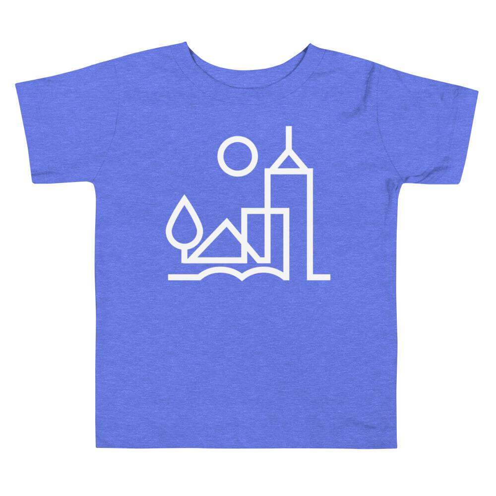 City Shirt Co Memphis Urban Dweller Toddler T-Shirt Heather Columbia Blue / 2T Memphis Urban Dweller Toddler T-Shirt | City Shirt Co