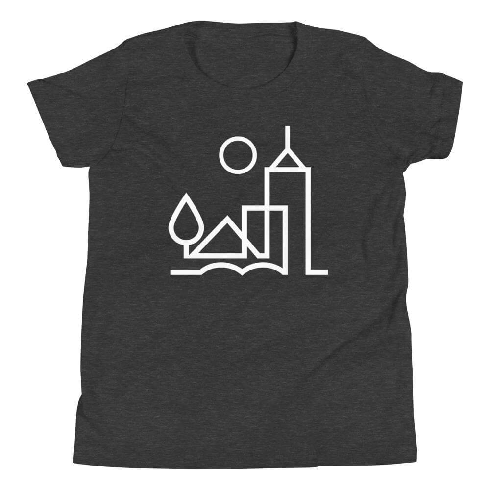City Shirt Co Memphis Urban Dweller Youth T-Shirt Dark Grey Heather / S Memphis Urban Dweller Youth T-Shirt | City Shirt Co