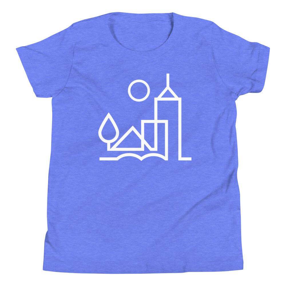 City Shirt Co Memphis Urban Dweller Youth T-Shirt Heather Columbia Blue / S Memphis Urban Dweller Youth T-Shirt | City Shirt Co