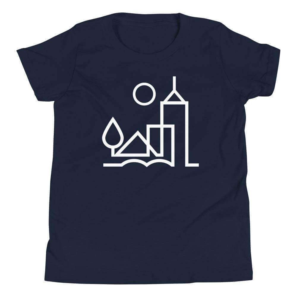City Shirt Co Memphis Urban Dweller Youth T-Shirt Navy / S Memphis Urban Dweller Youth T-Shirt | City Shirt Co