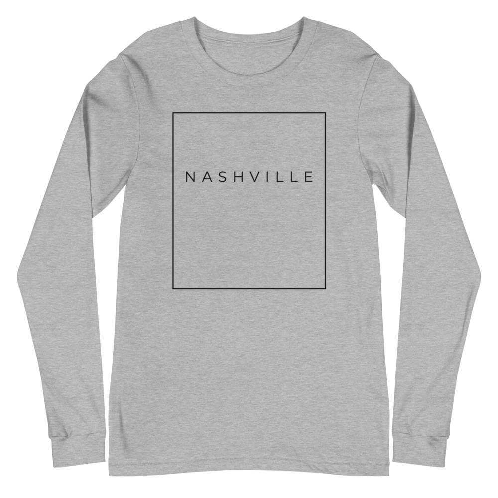City Shirt Co Nashville Essential Long Sleeve T-Shirt Athletic Heather / XS