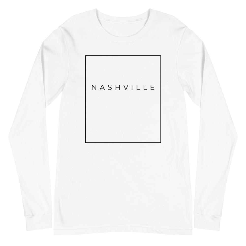 City Shirt Co Nashville Essential Long Sleeve T-Shirt White / XS