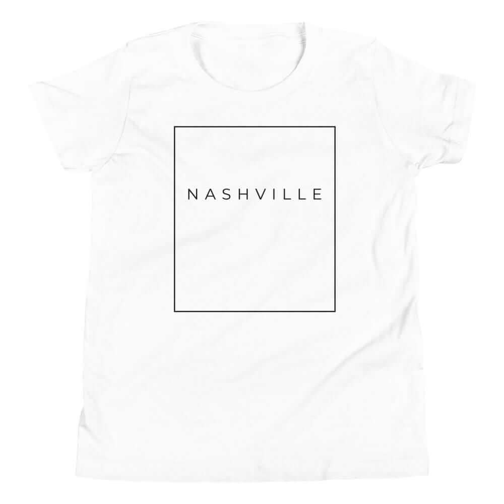 City Shirt Co Nashville Essential Youth T-Shirt White / S