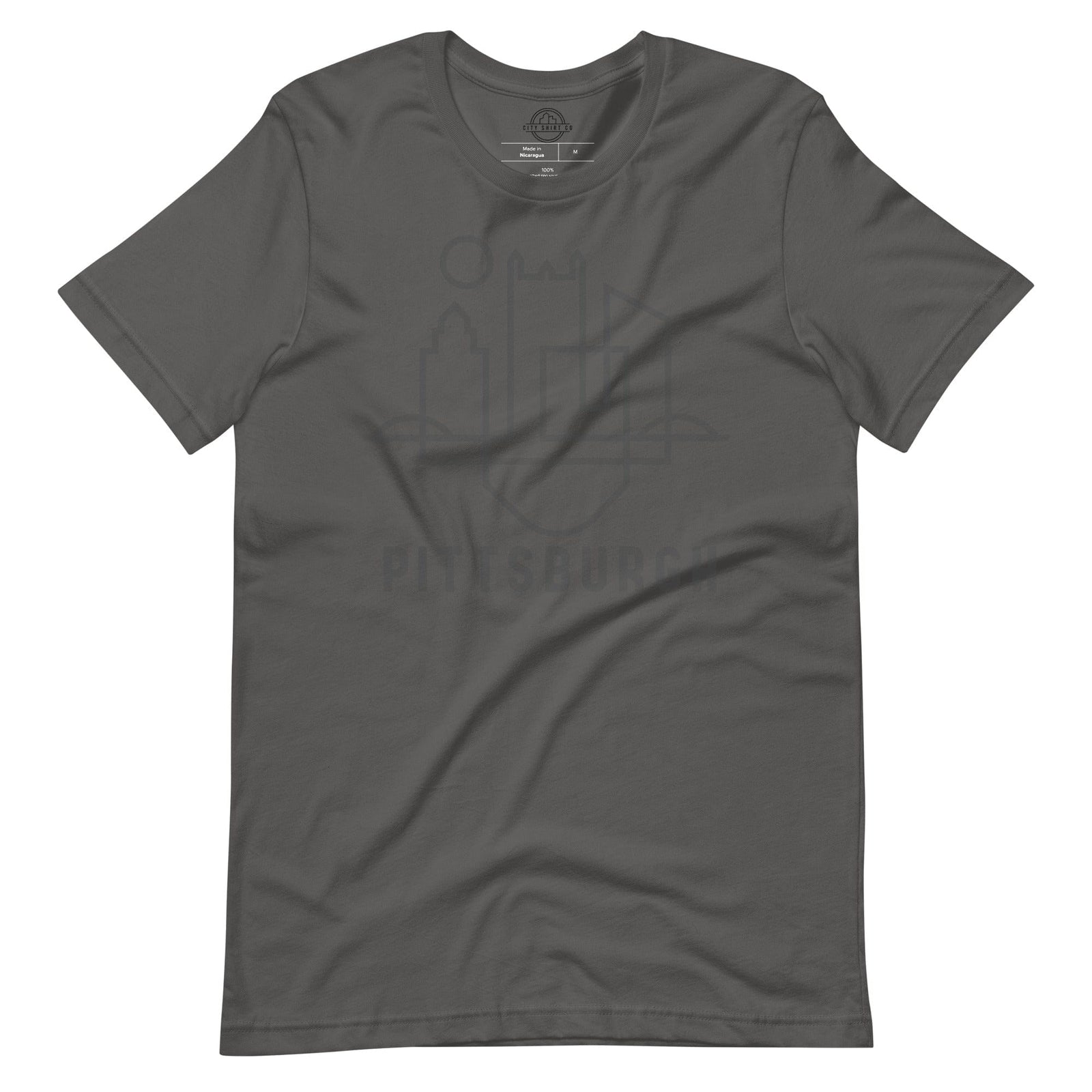 City Shirt Co Pittsburgh Urban Dweller Street Tee Asphalt / S