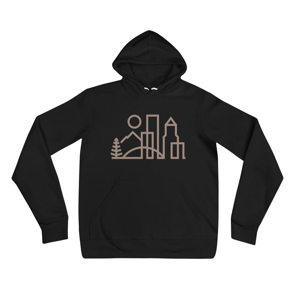 City Shirt Co Portland Urban Dweller Hoodie Black / S