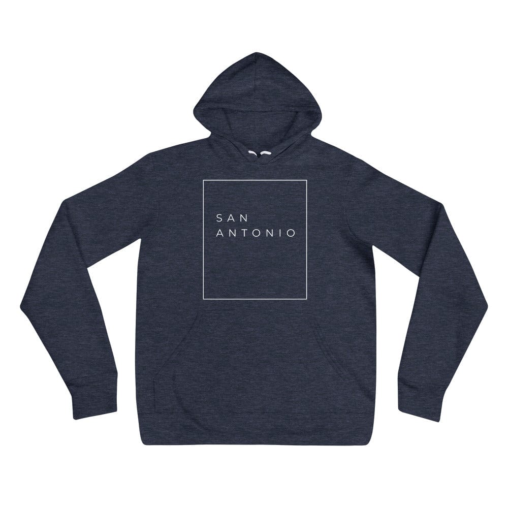 City Shirt Co San Antonio Essential Hoodie Heather Navy / S