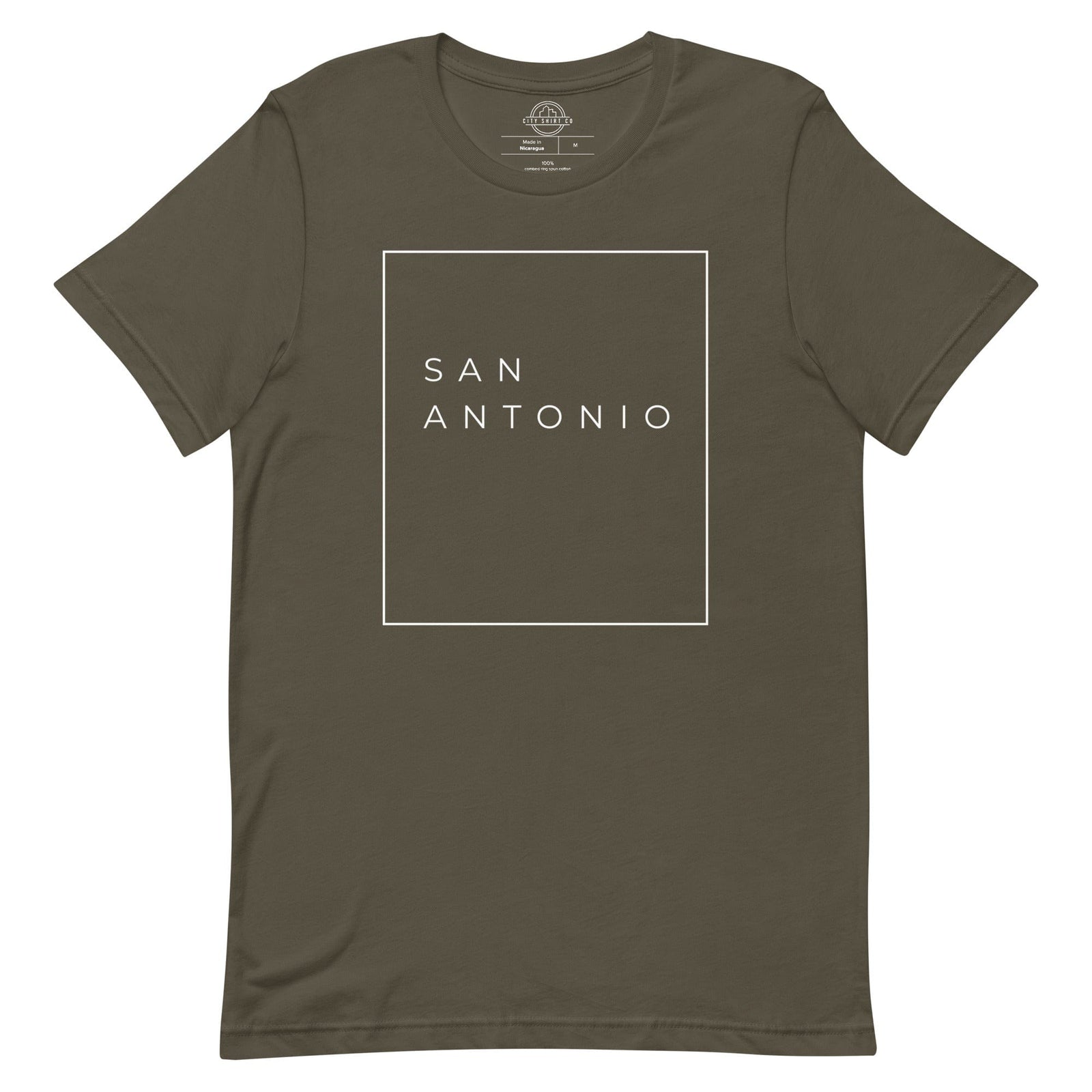 City Shirt Co San Antonio Essential T-Shirt Army / S