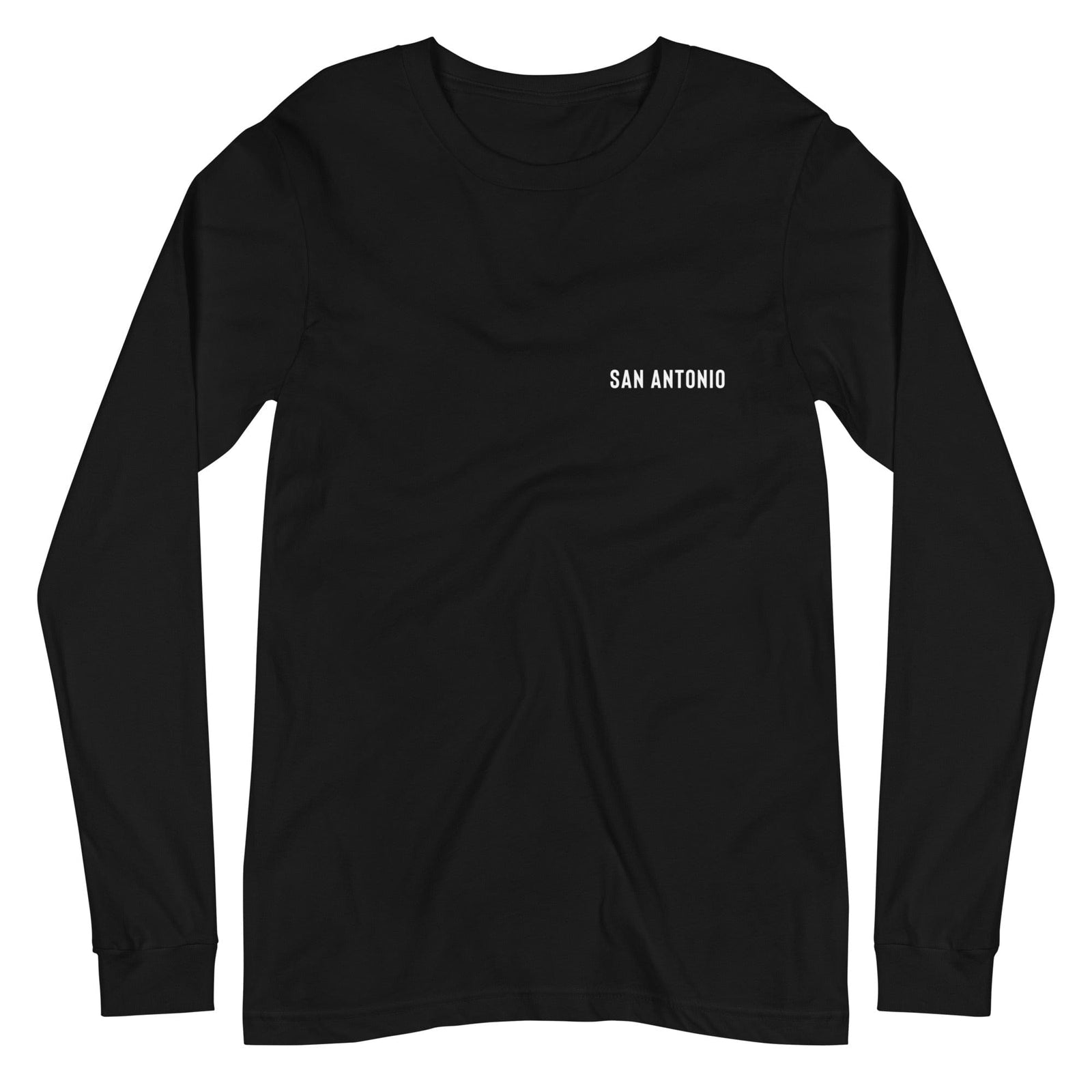 City Shirt Co San Antonio Urban Dweller Back Print Long Sleeve T-Shirt Black / XS
