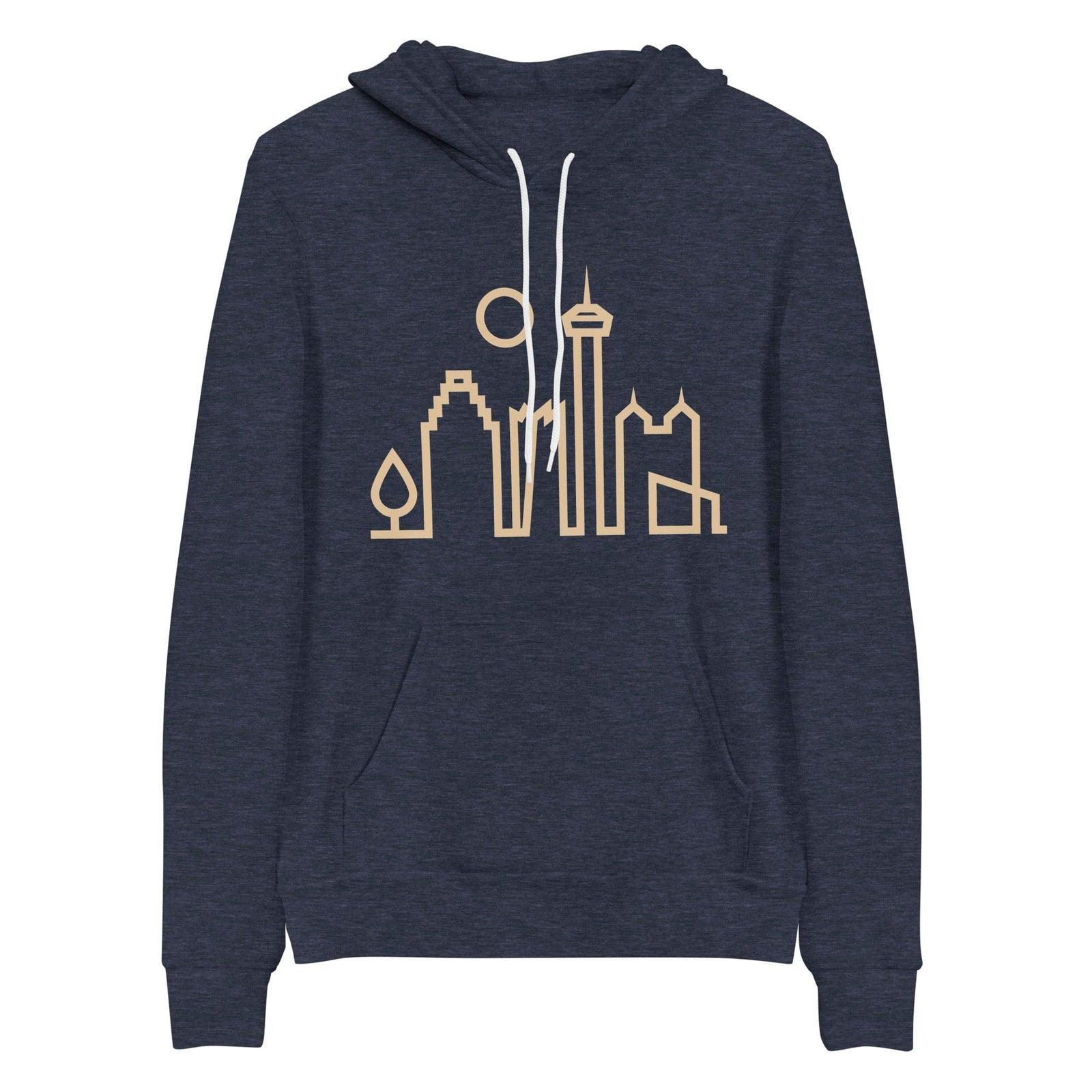 City Shirt Co San Antonio Urban Dweller Hoodie Heather Navy / S