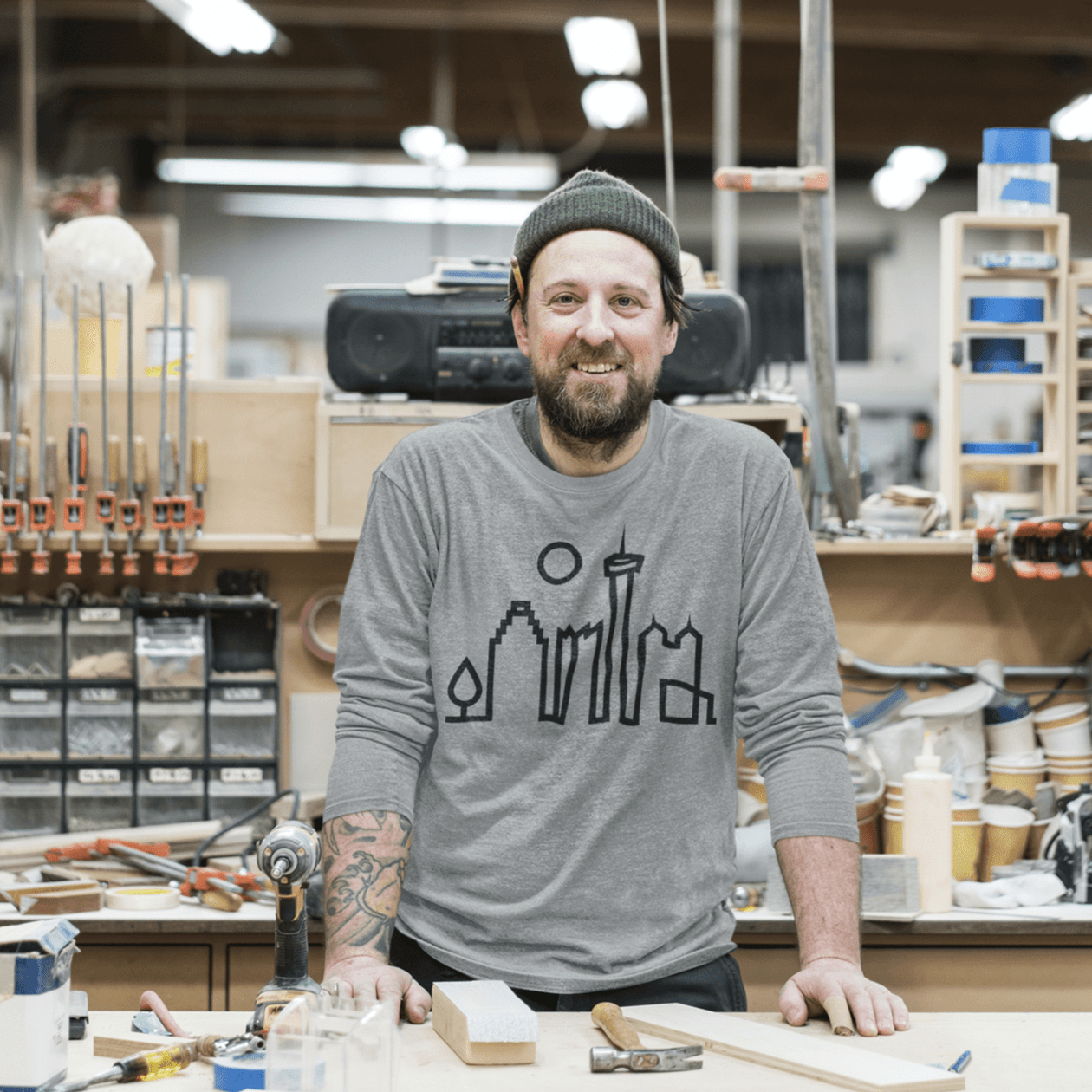 City Shirt Co San Antonio Urban Dweller Long Sleeve T-Shirt