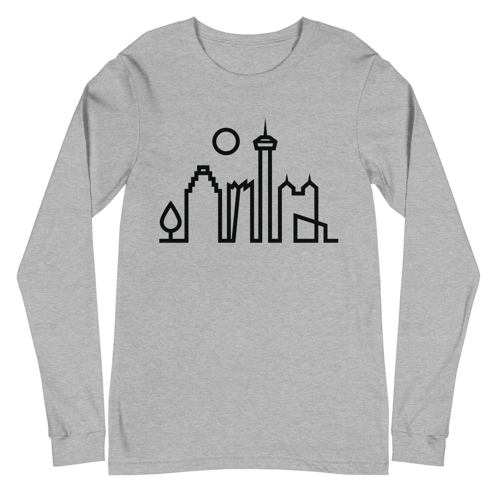 City Shirt Co San Antonio Urban Dweller Long Sleeve T-Shirt Athletic Heather / XS