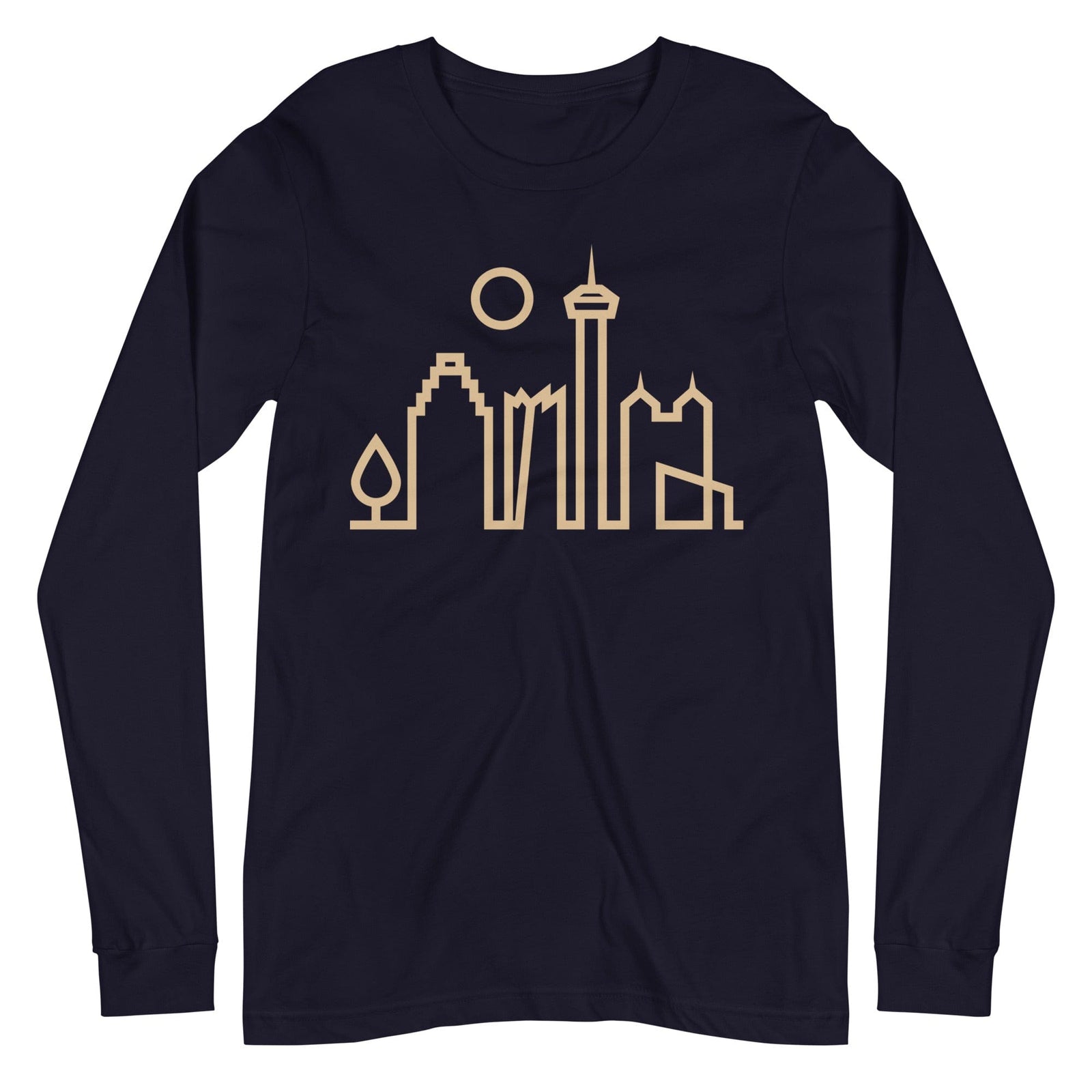City Shirt Co San Antonio Urban Dweller Long Sleeve T-Shirt Navy / XS