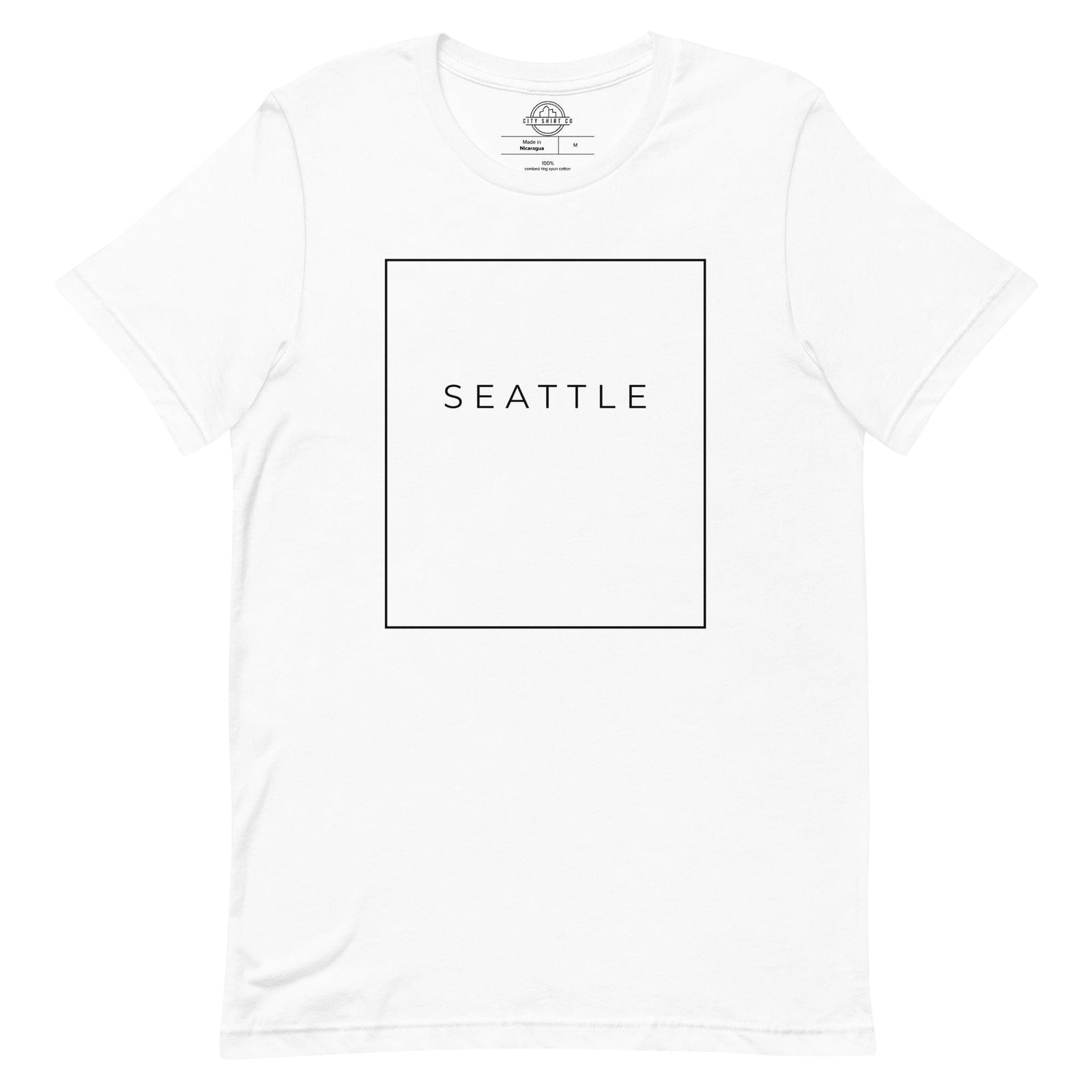 City Shirt Co Seattle Essential T-Shirt White / XS
