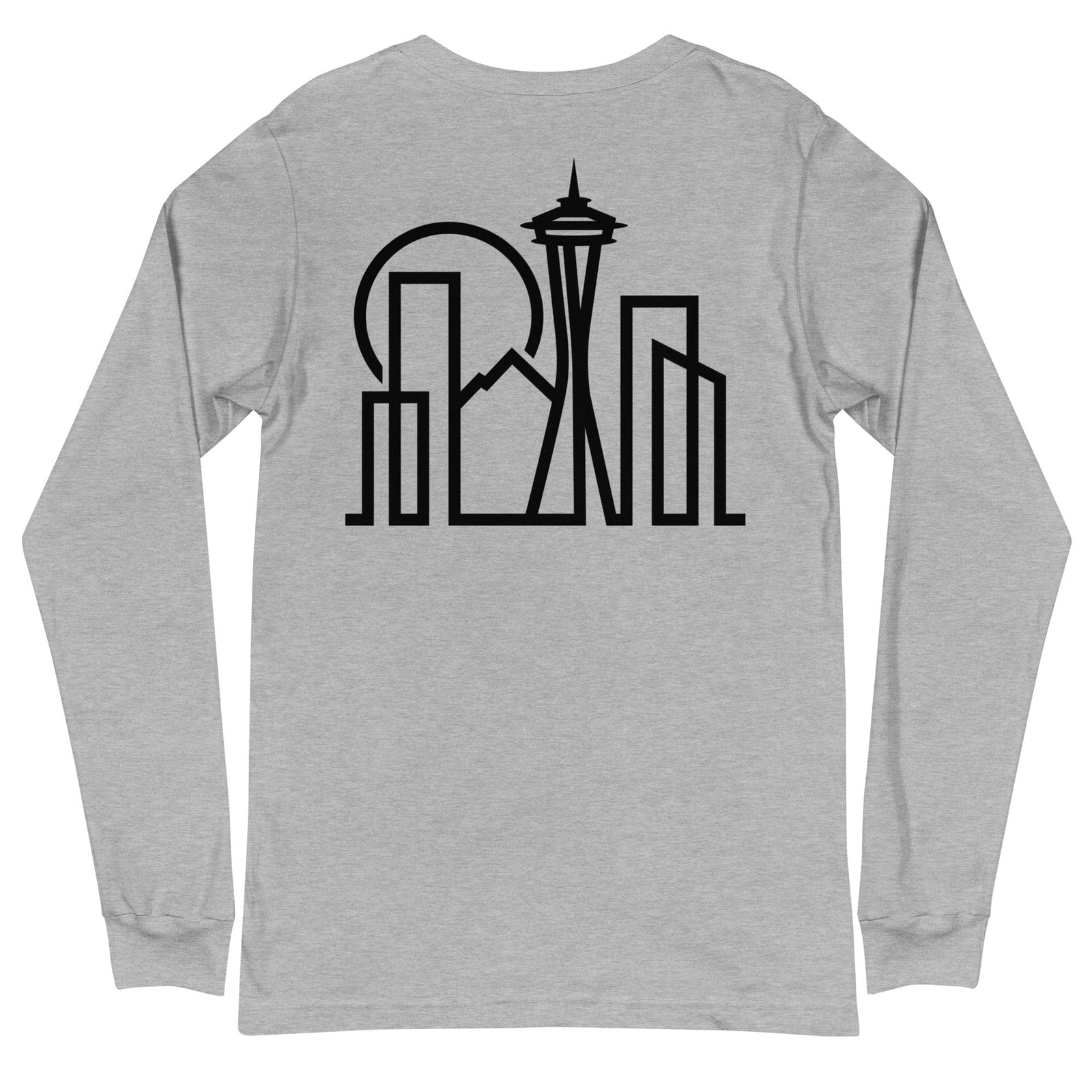 City Shirt Co Seattle Urban Dweller Back Print Long Sleeve T-Shirt