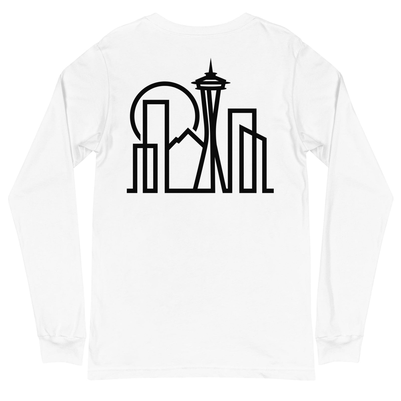 City Shirt Co Seattle Urban Dweller Back Print Long Sleeve T-Shirt