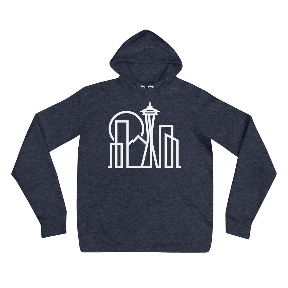 City Shirt Co Seattle Urban Dweller Hoodie Heather Navy / S