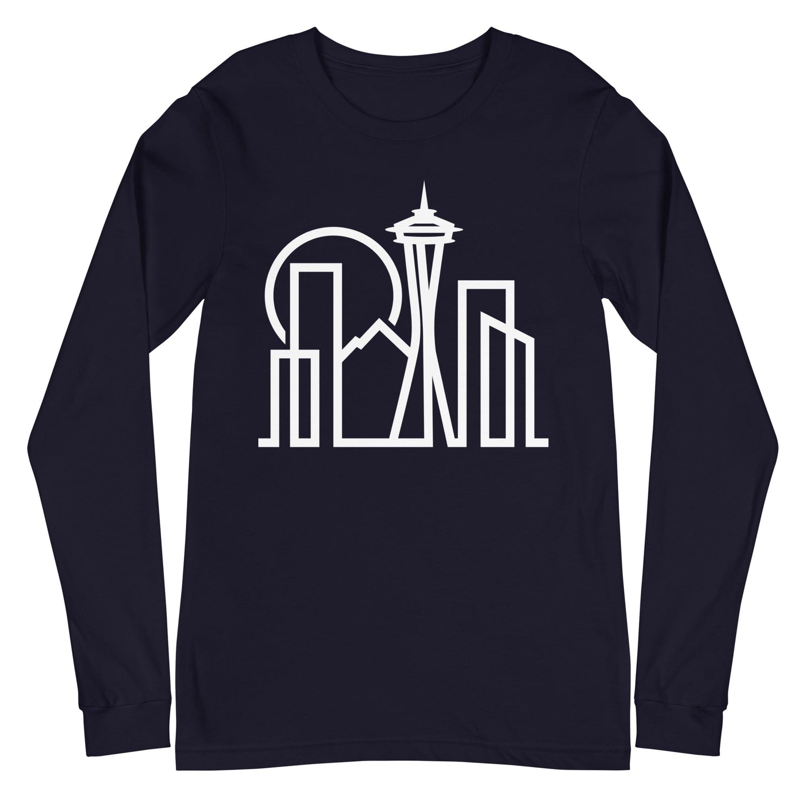City Shirt Co Seattle Urban Dweller Long Sleeve T-Shirt Navy / XS
