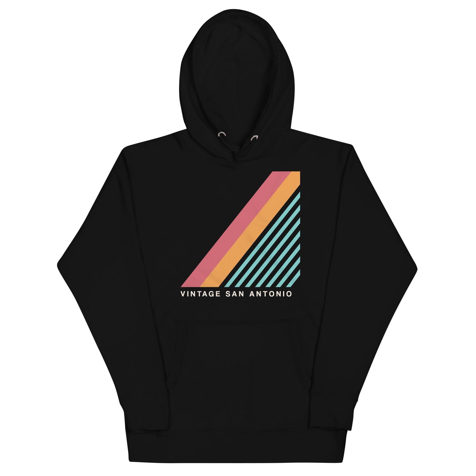 City Shirt Co Vintage San Antonio Hoodie Black / S