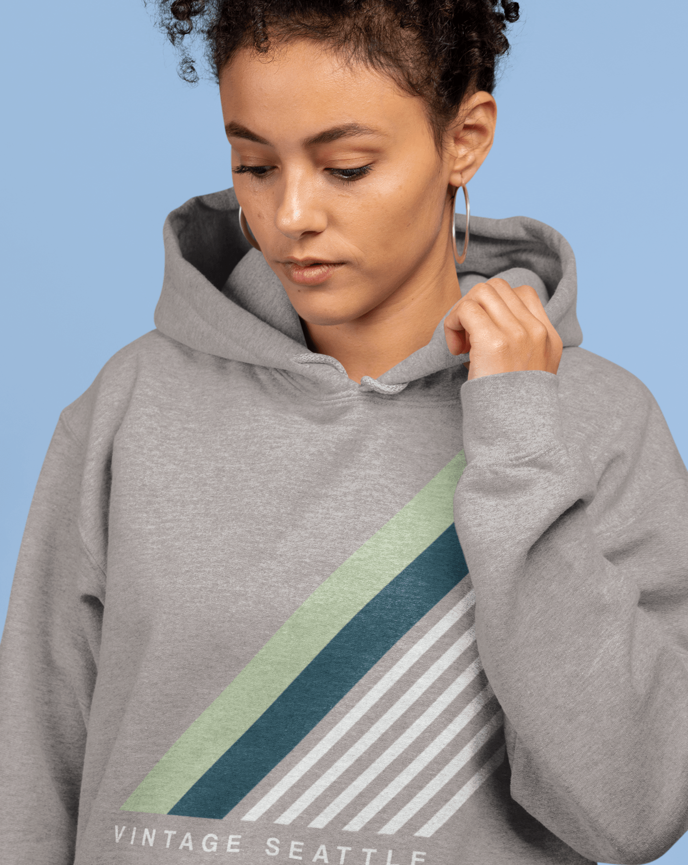 City Shirt Co Vintage Seattle Hoodie