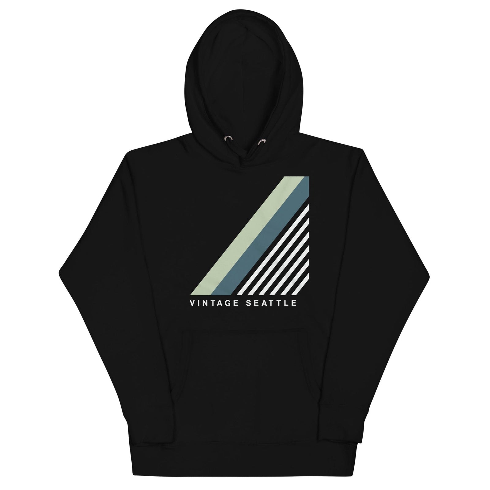 City Shirt Co Vintage Seattle Hoodie Black / S