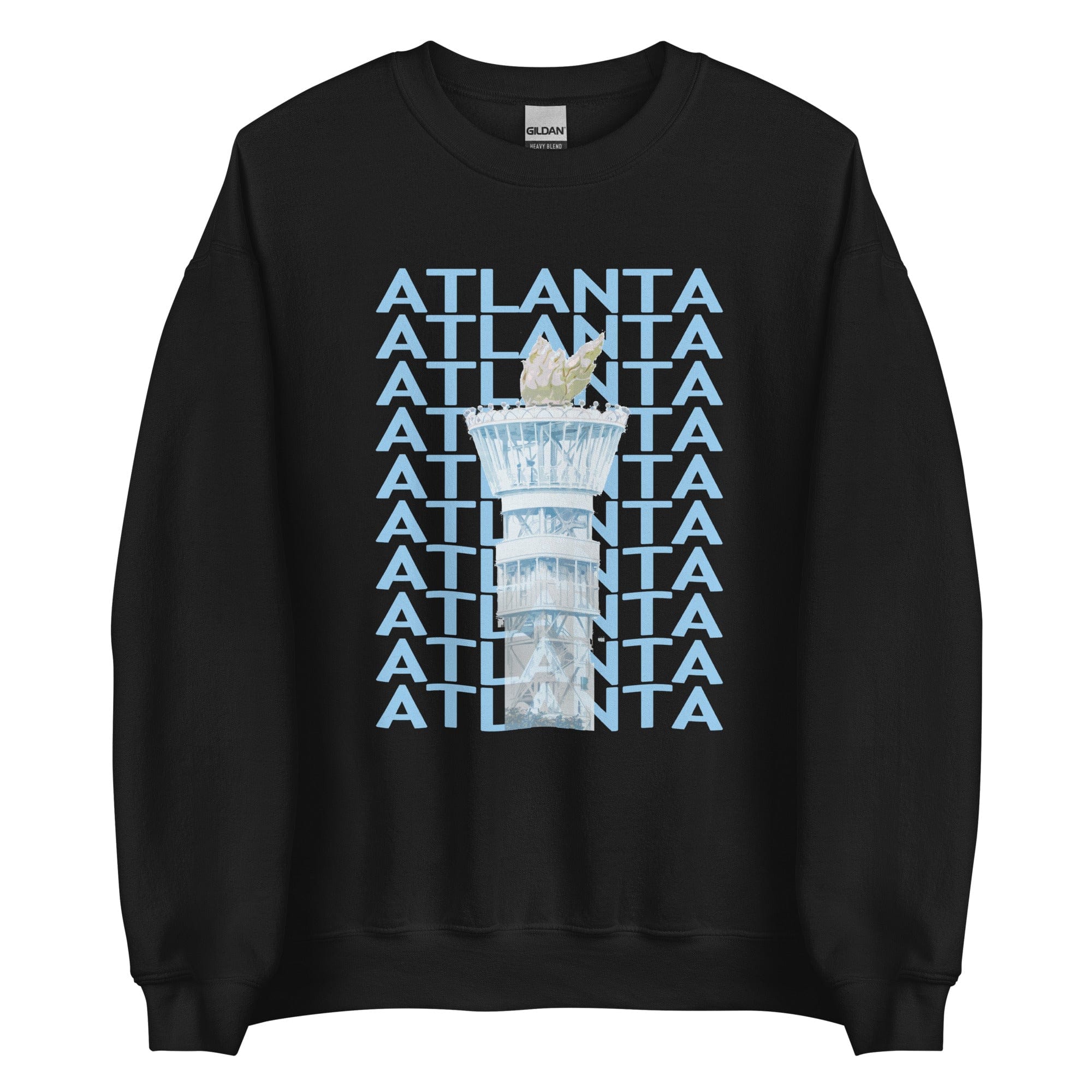 City Shirt Co Atlanta Repeat Sweatshirt Black / S