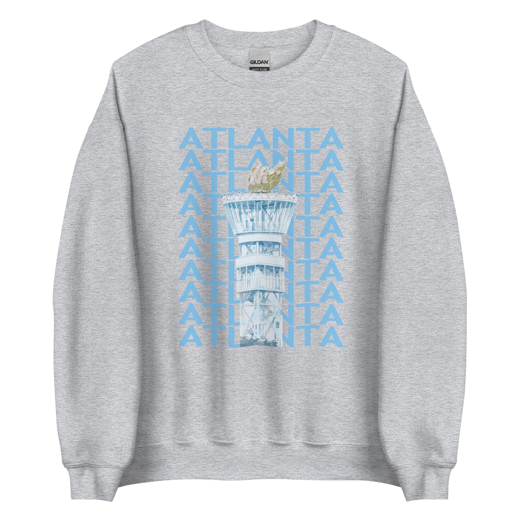 City Shirt Co Atlanta Repeat Sweatshirt Sport Grey / S