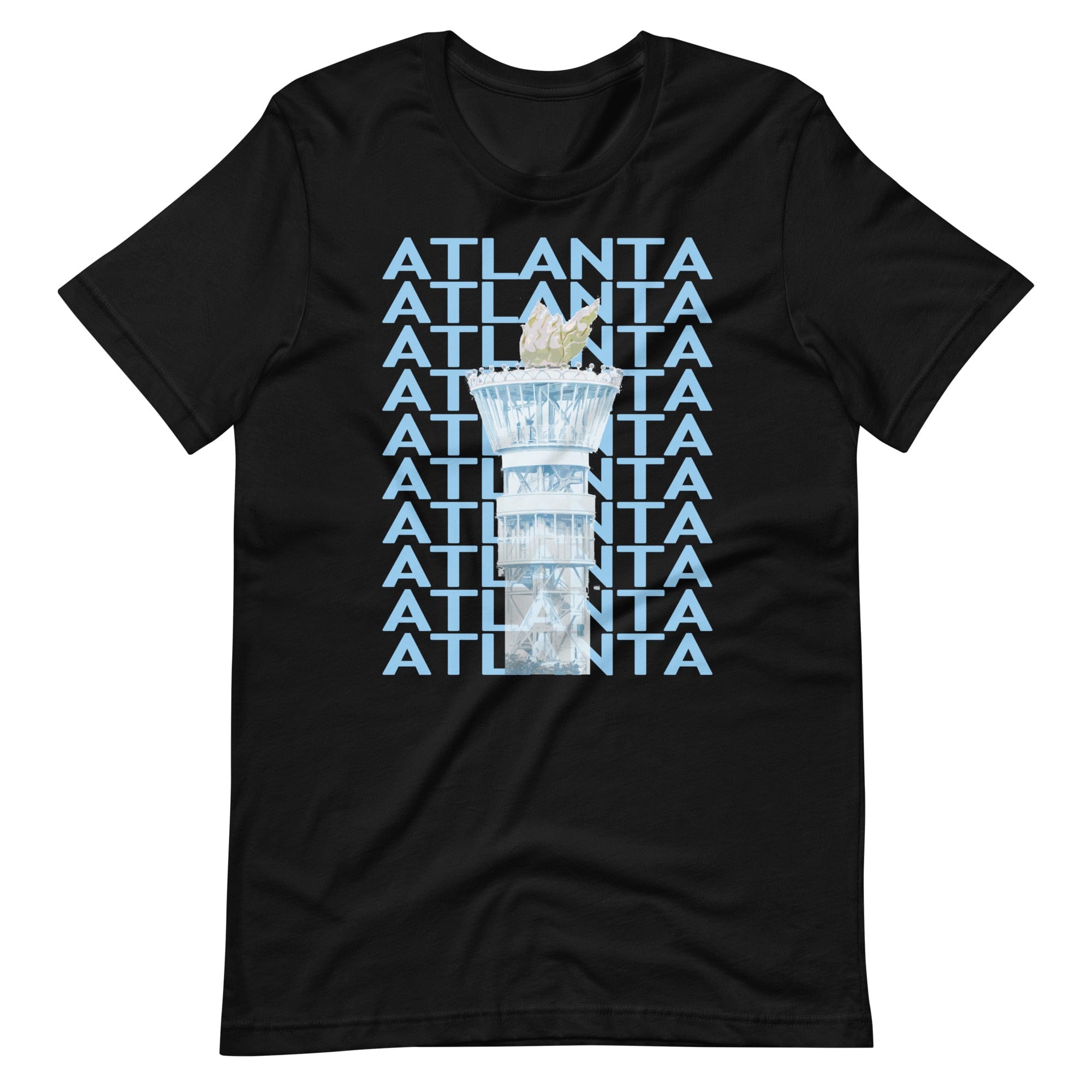 City Shirt Co Atlanta Repeat T-Shirt Black / XS