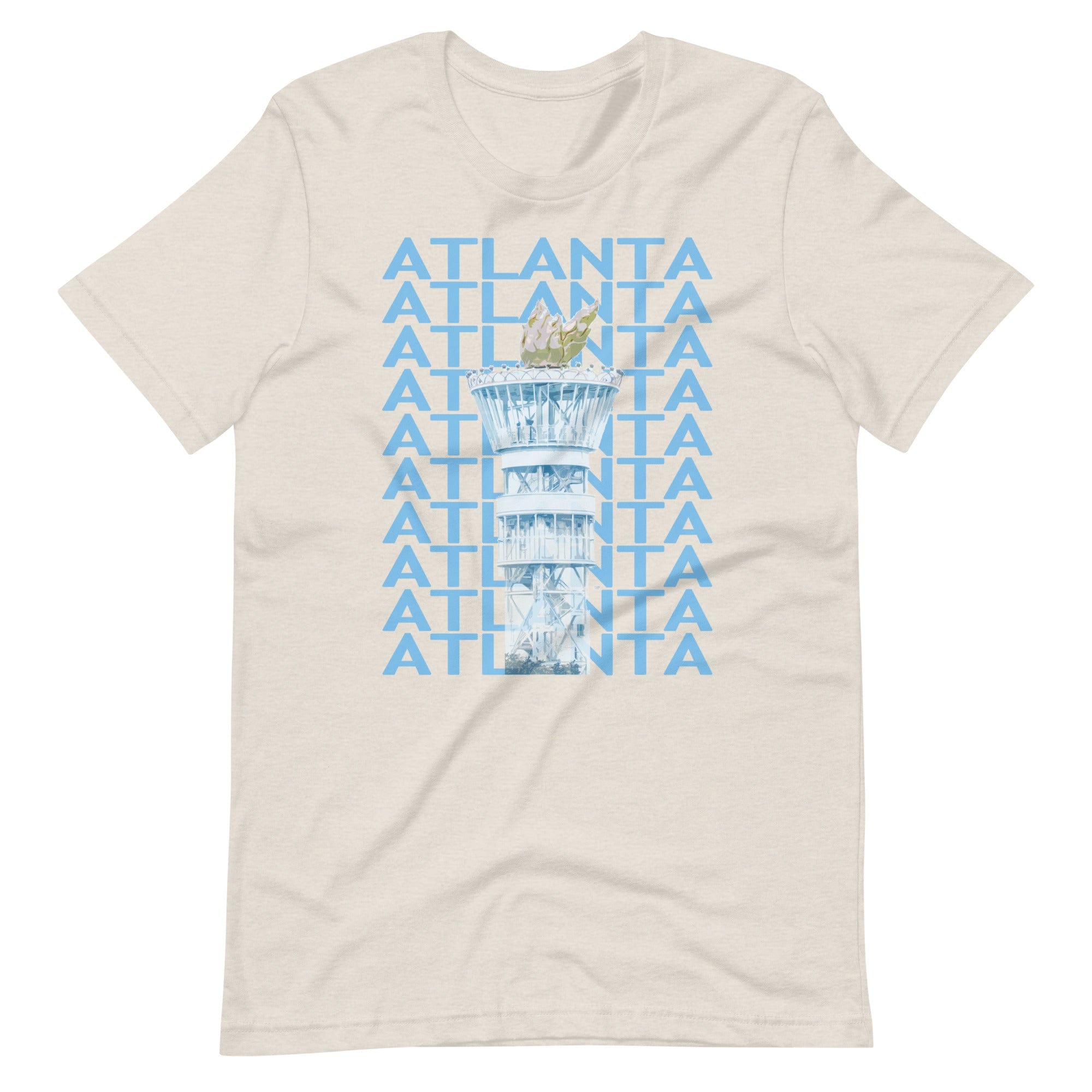 City Shirt Co Atlanta Repeat T-Shirt Heather Dust / S