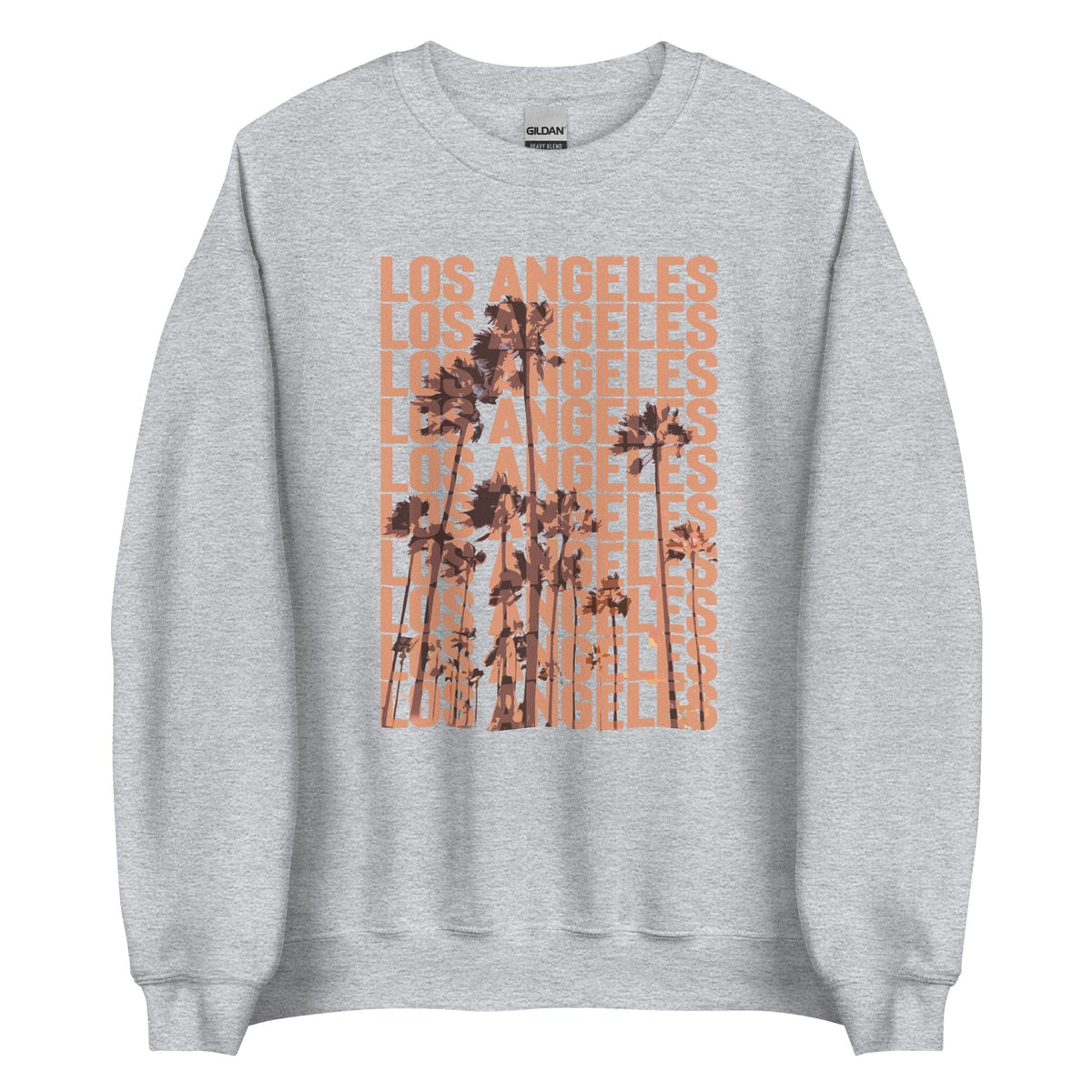 City Shirt Co Los Angeles Repeat Sweatshirt Sport Grey / S
