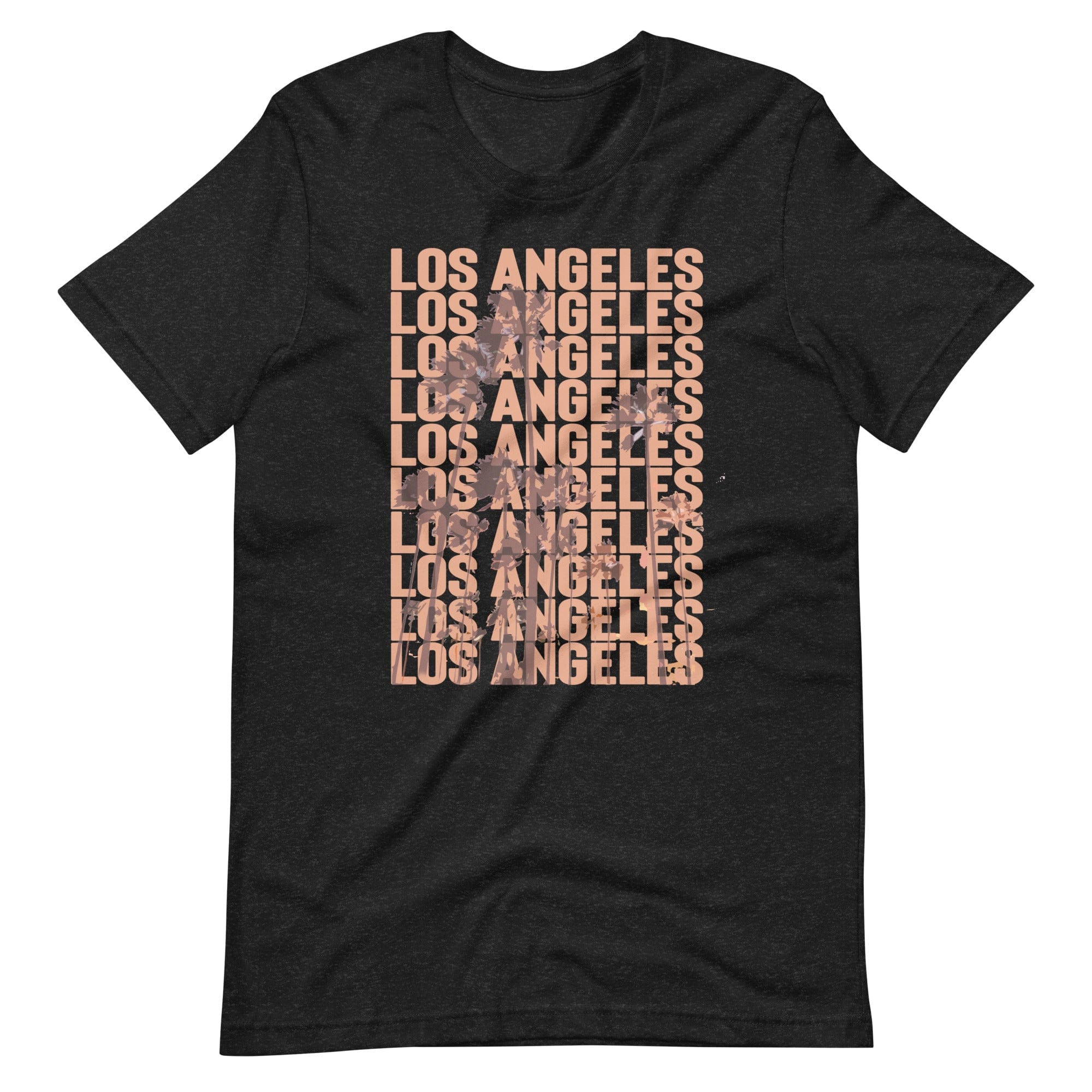 City Shirt Co Los Angeles Repeat T-Shirt Black Heather / XS