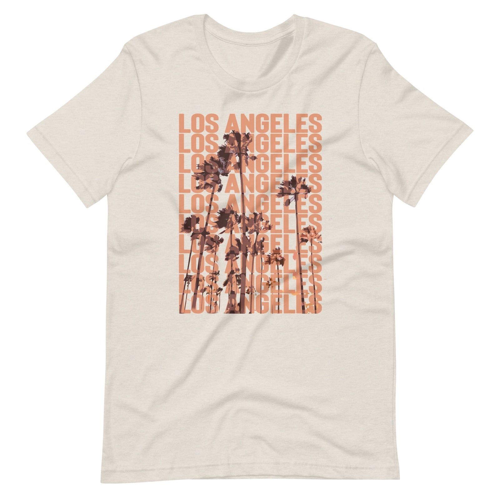 City Shirt Co Los Angeles Repeat T-Shirt Heather Dust / S