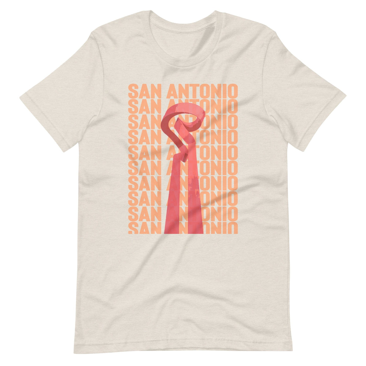 City Shirt Co San Antonio Repeat T-Shirt Heather Dust / S