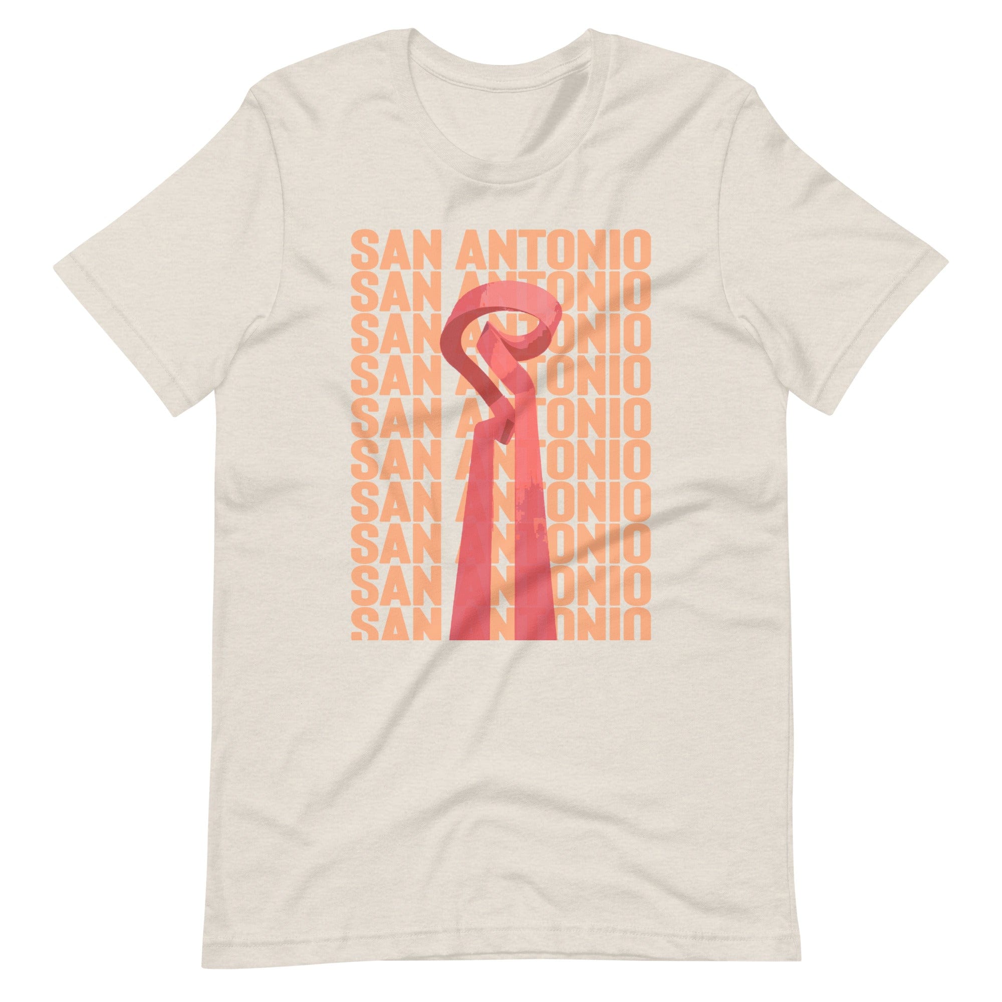 City Shirt Co San Antonio Repeat T-Shirt Heather Dust / S