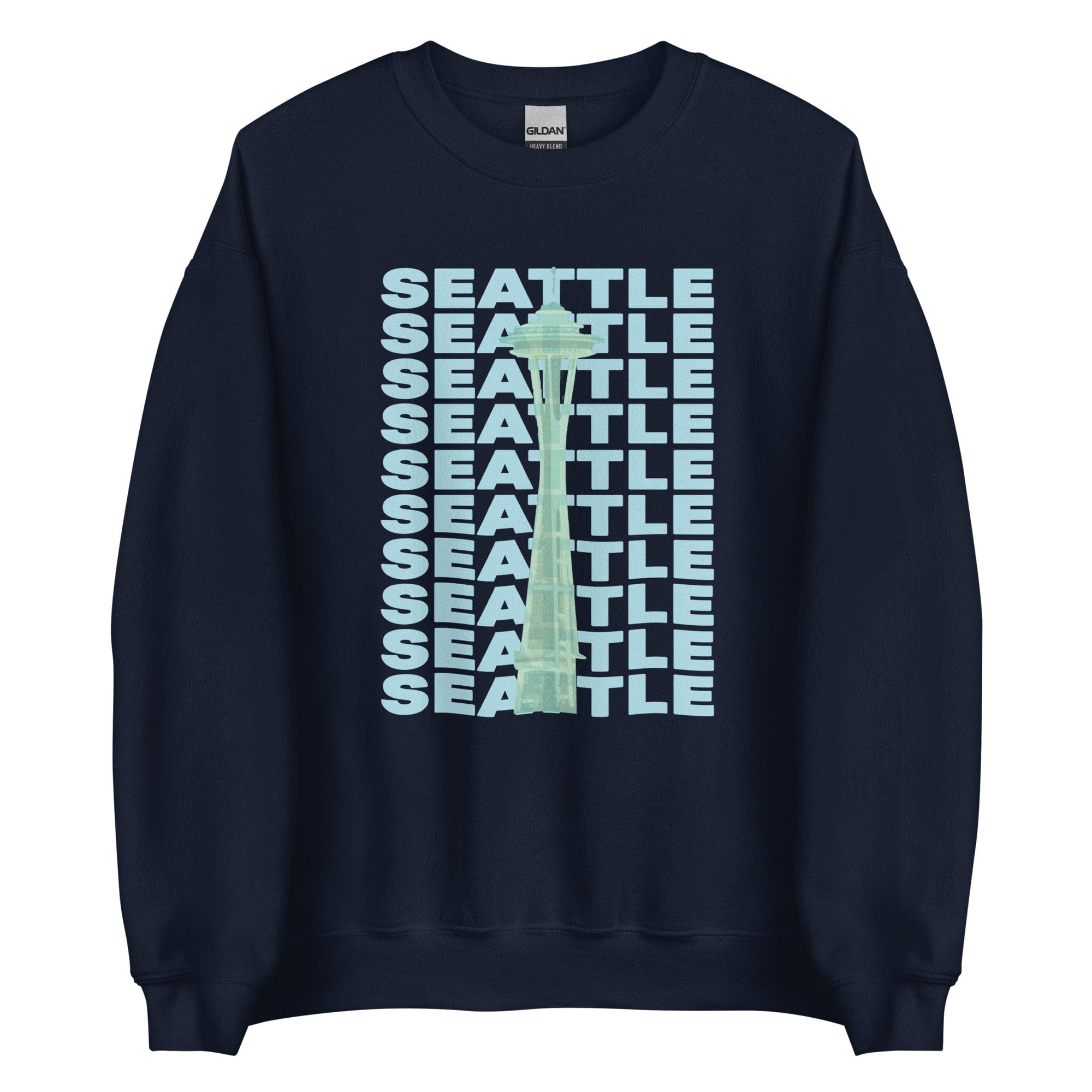 City Shirt Co Seattle Repeat Sweatshirt Navy / S