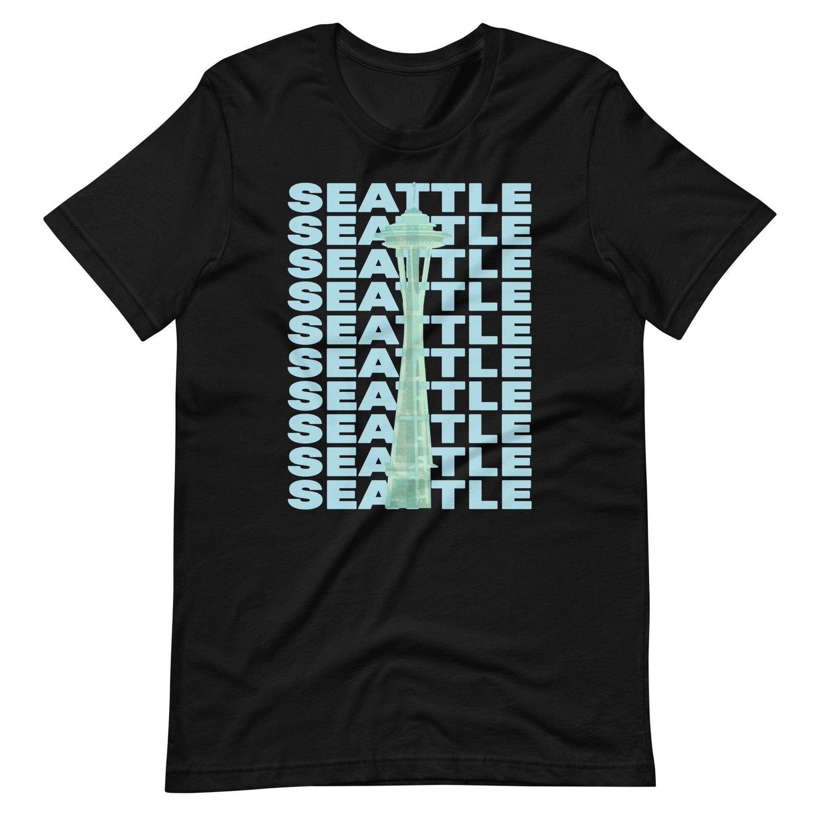 City Shirt Co Seattle Repeat T-Shirt Black / XS