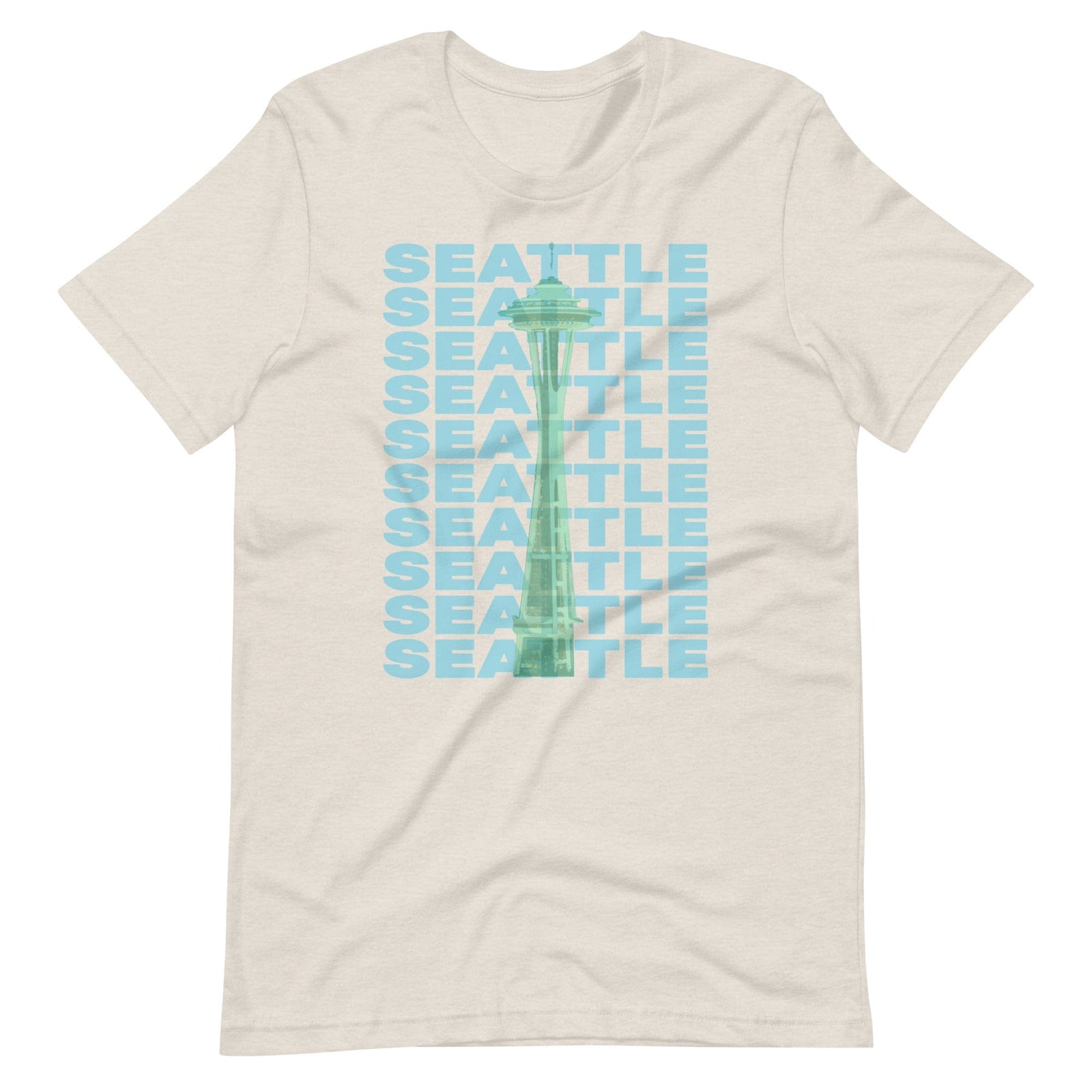 City Shirt Co Seattle Repeat T-Shirt Heather Dust / S