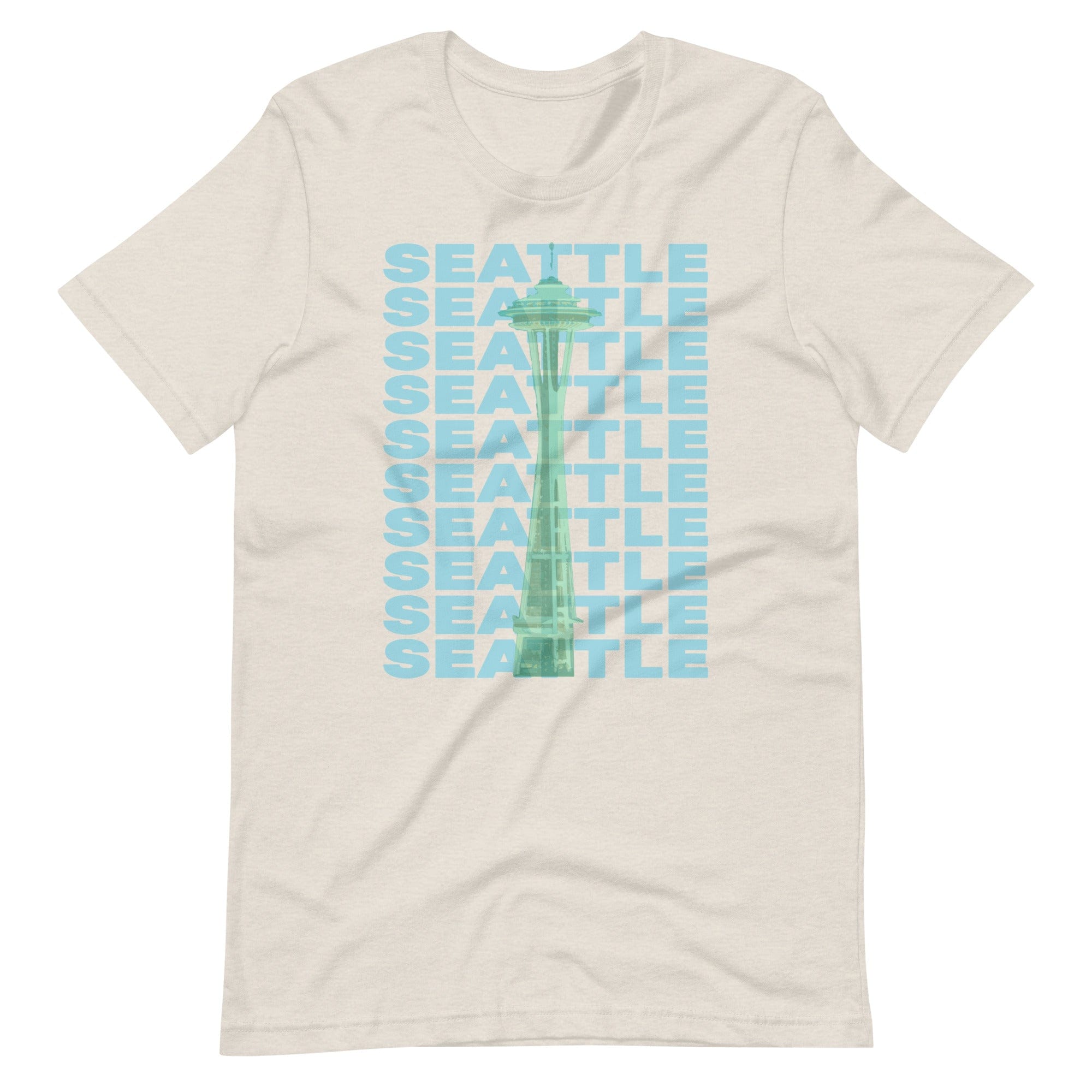 City Shirt Co Seattle Repeat T-Shirt Heather Dust / S
